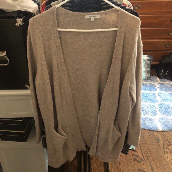 Madewell Sweaters - MADEWELL beige long cardigan